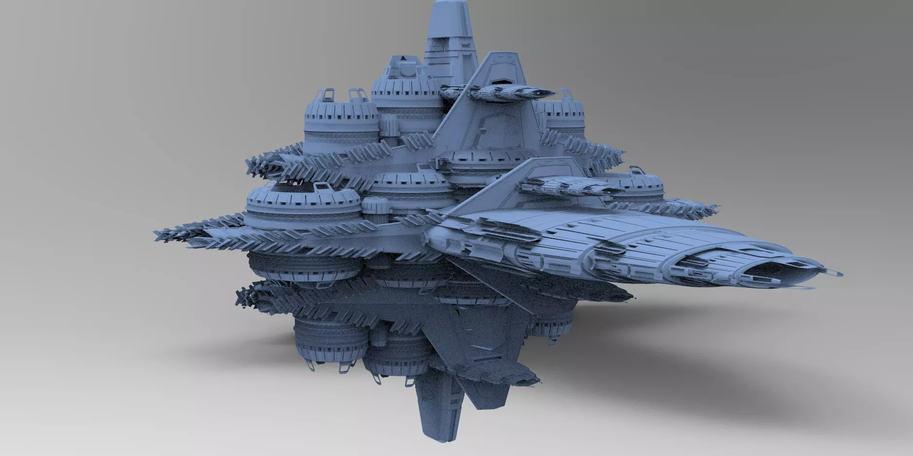 Star Freighter Grand battleship 3 3D model