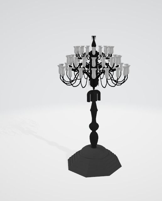Ceiling Lamp Low-poly 3D model_1