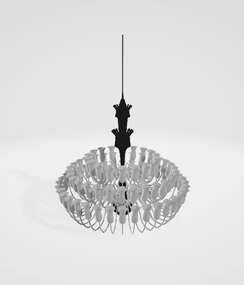 Ceiling Lamp Low-poly 3D model_0