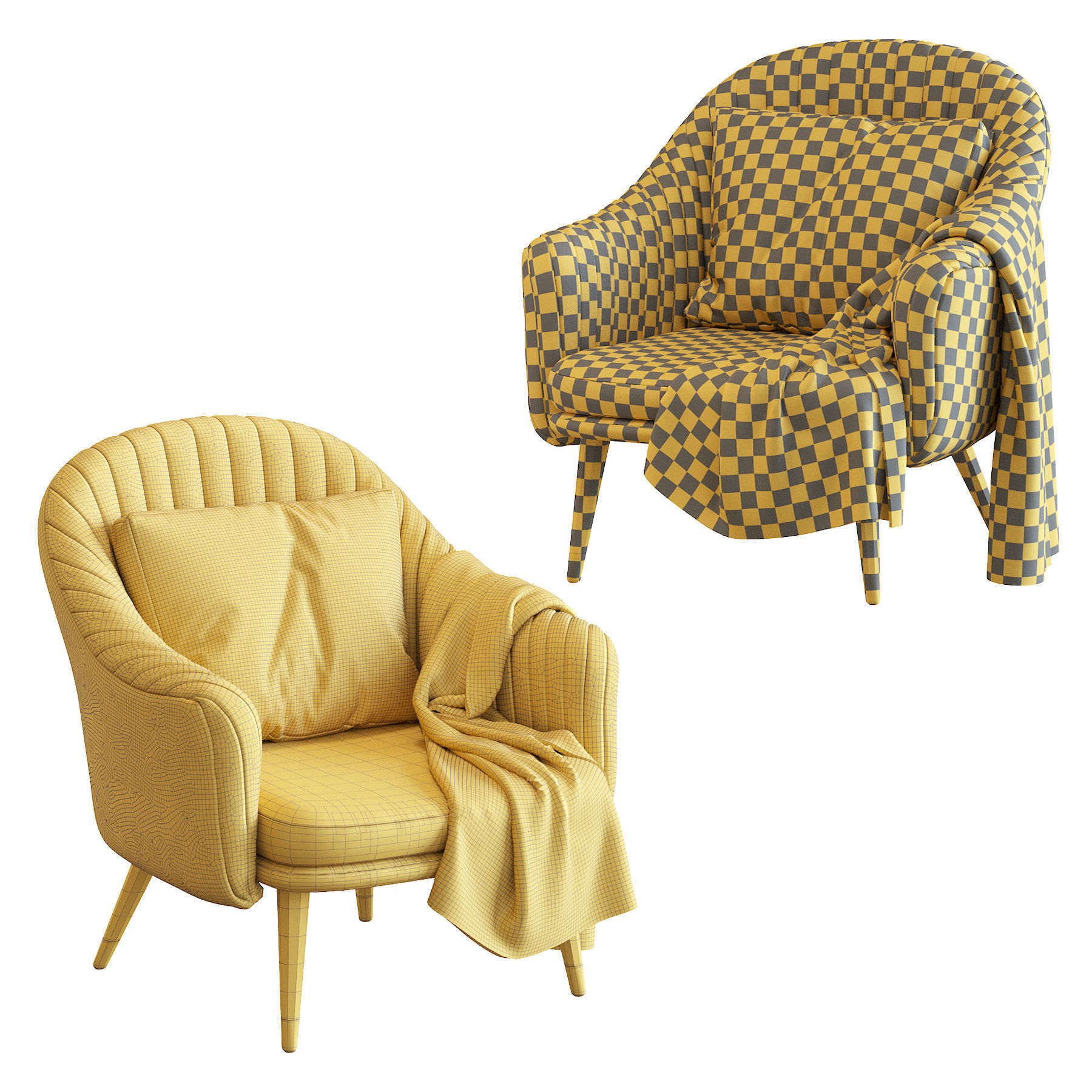 Deephouse  armchair 3D model_4