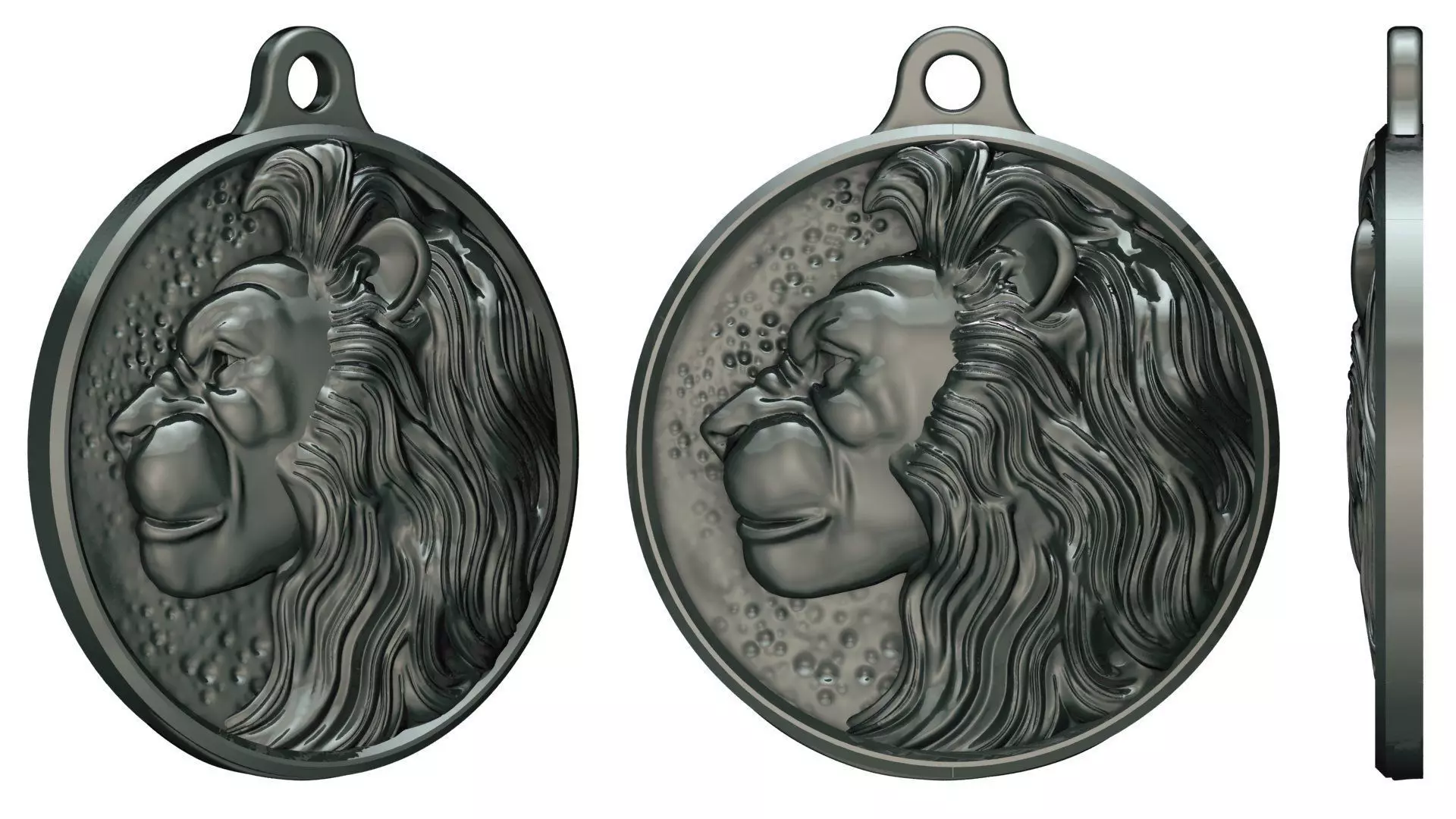 lion pendant Free 3D print model