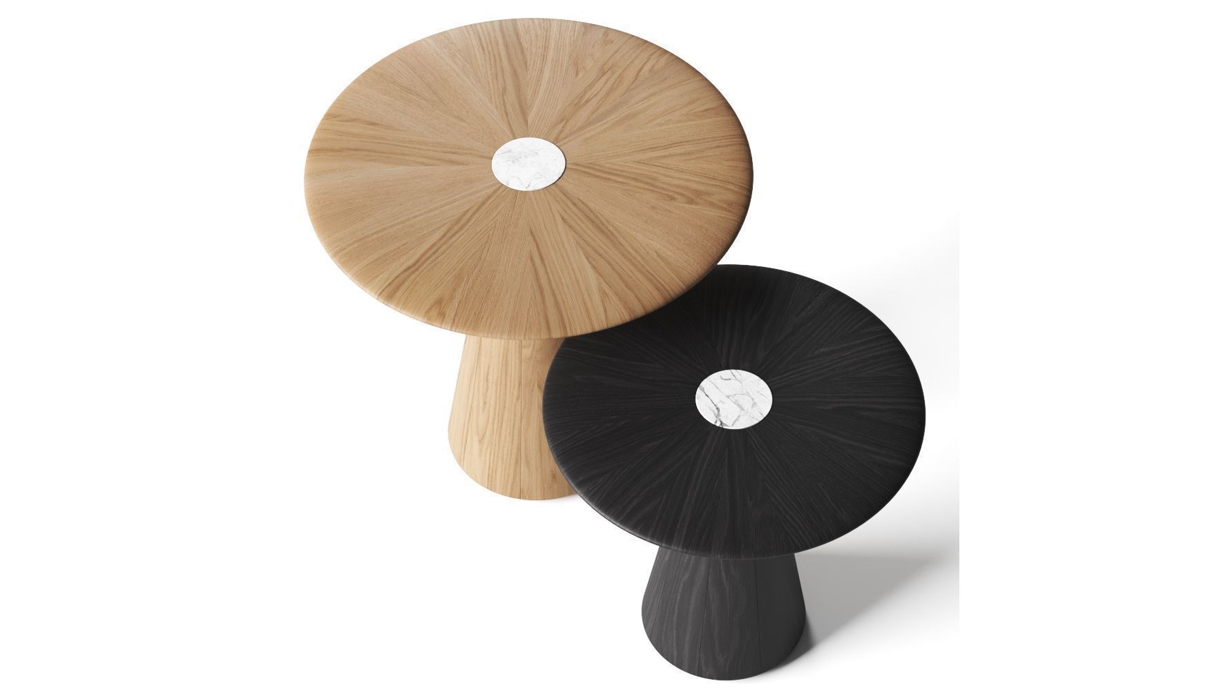 Andreu World Reverse Occasional Coffee Tables 3D model_1