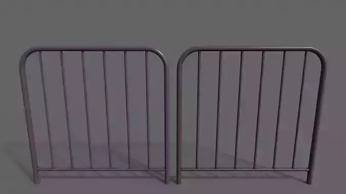 PBR Pedestrian Guard Rail Purple V2