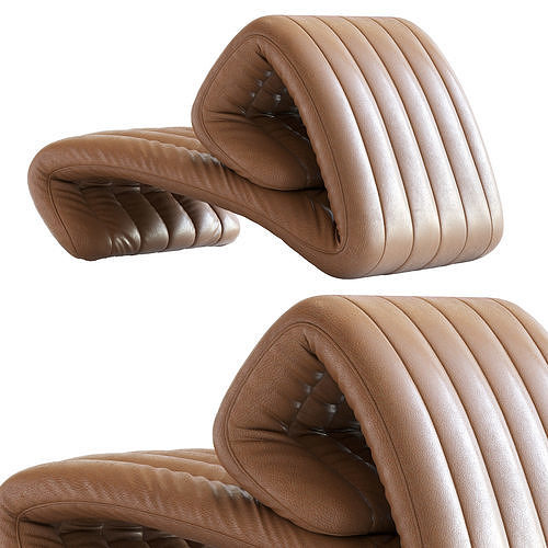 Armchair Ds 266 3D model 2