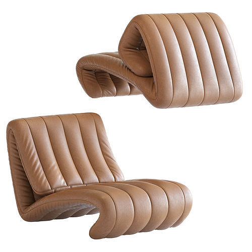 Armchair Ds 266 3D model 4