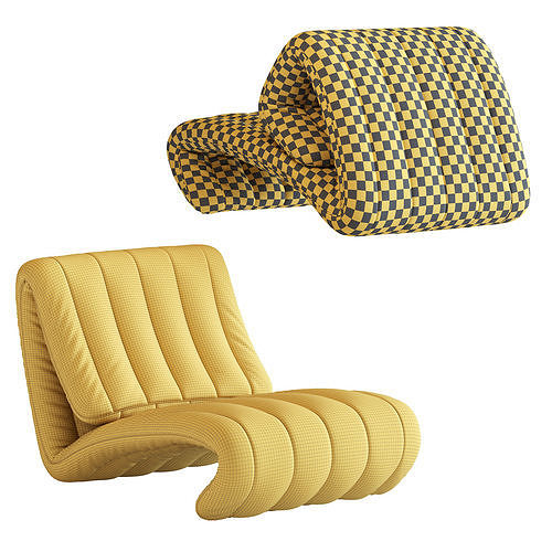 Armchair Ds 266 3D model 5