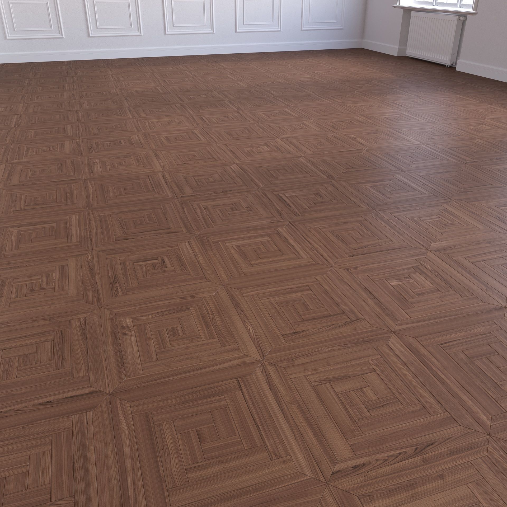 Parquet - Laminate - Wooden floor 4 in 1 3D model_19