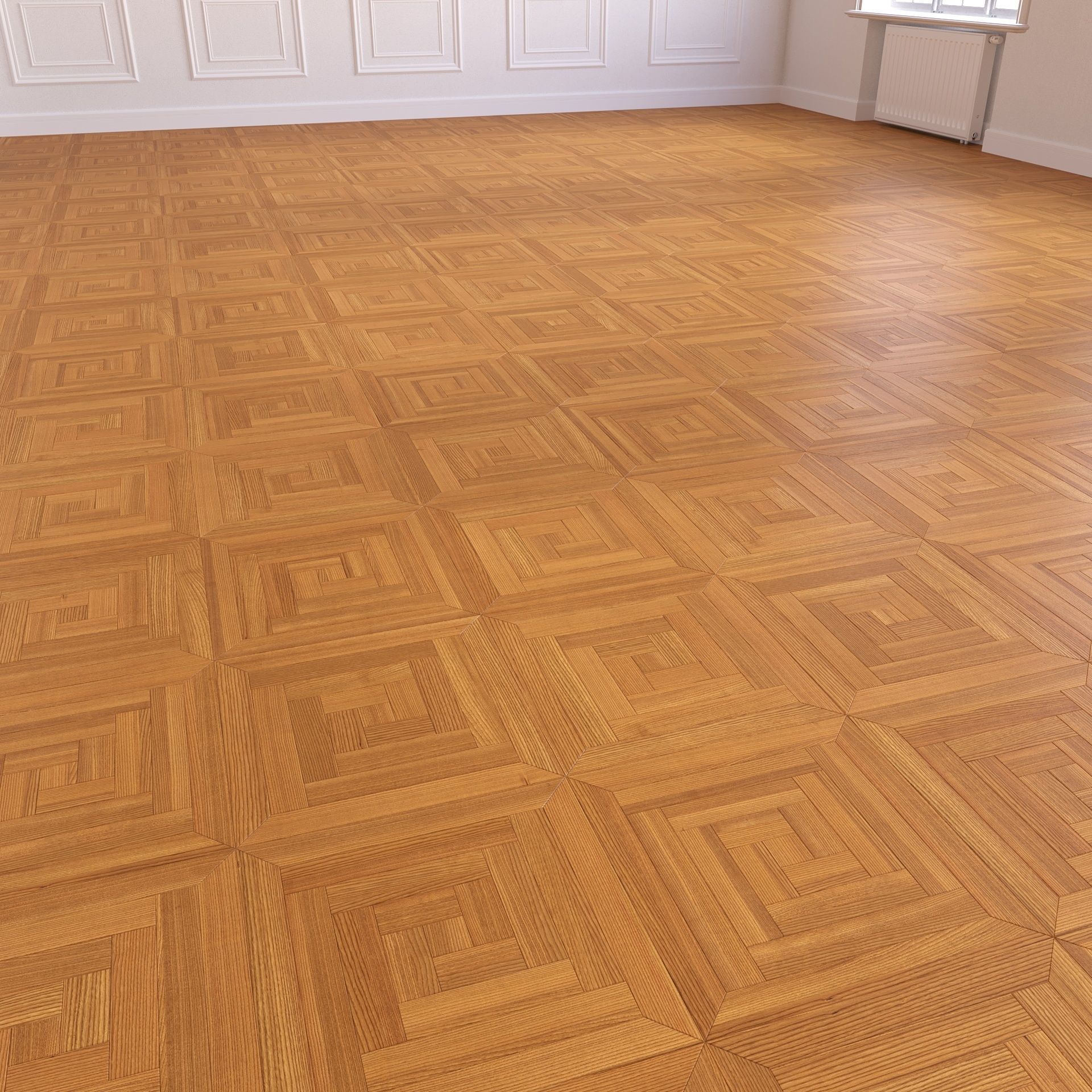 Parquet - Laminate - Wooden floor 4 in 1 3D model_13