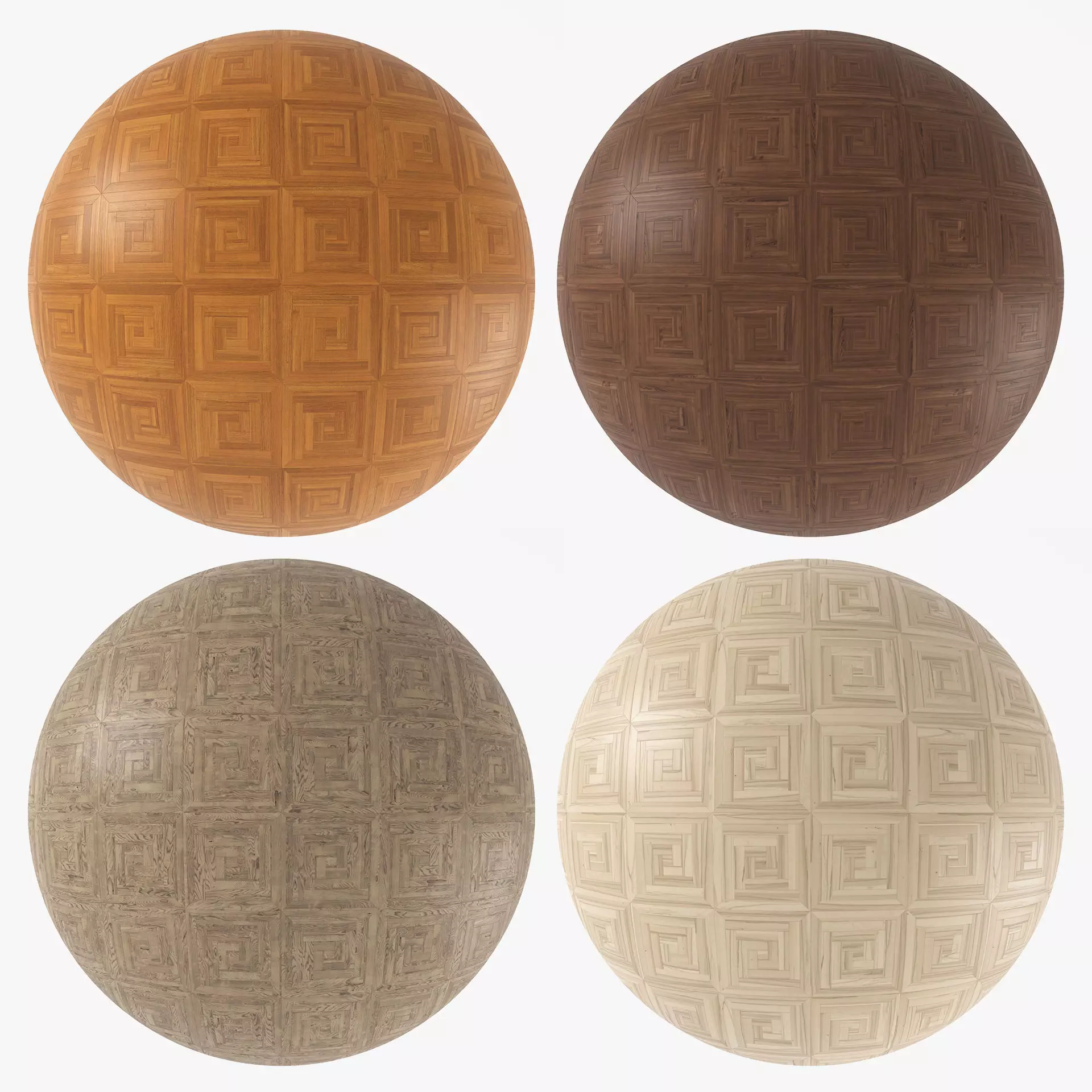 Parquet - Laminate - Wooden floor 4 in 1 3D model_0