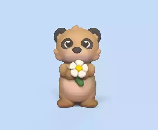 Meerkat Flower 3D print model