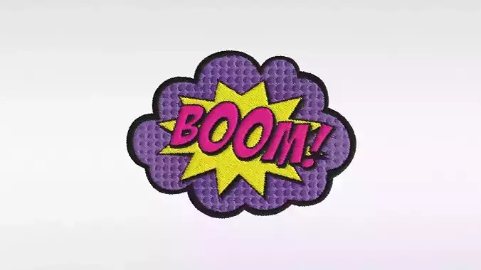 Embroidered Patch Boom