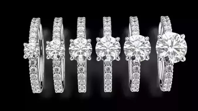 wedding diamond solitaire ring