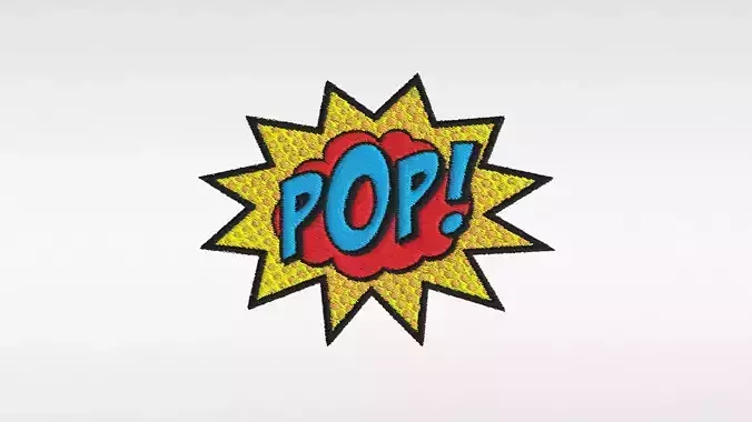Embroidered Patch Pop
