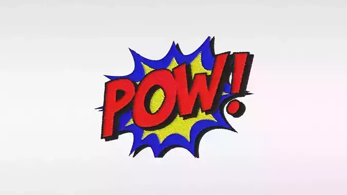 Embroidered Patch Pow