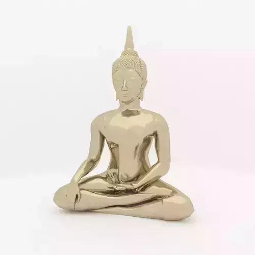 Buddha Sculpture  Low-poly 3D model