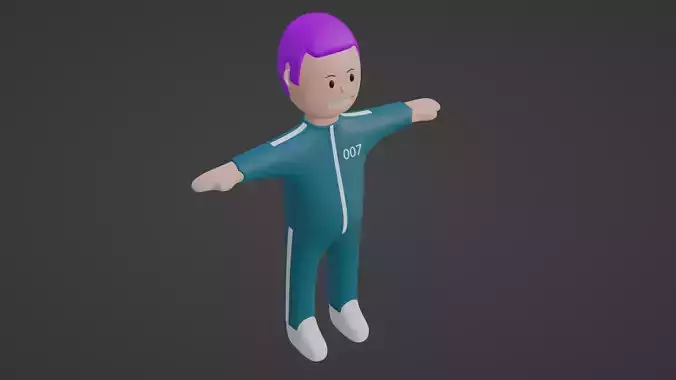 Squid Game Character - Number Seven