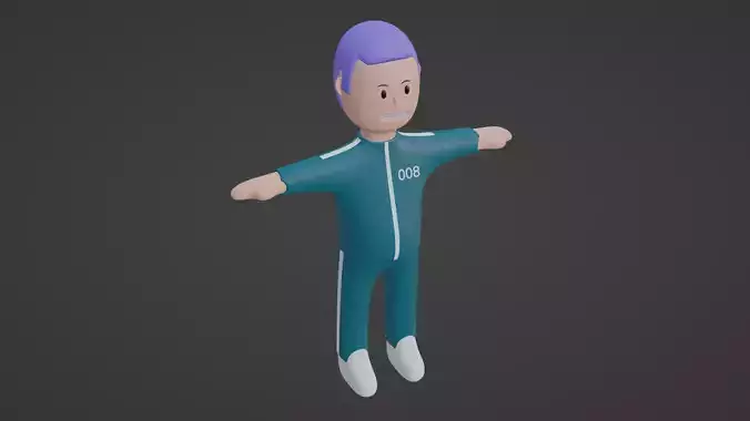 Squid Game Character - Number Eight