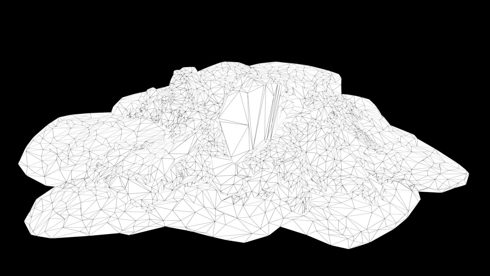 Ruin Debris Kit Rubble gravel pile 3D model_5