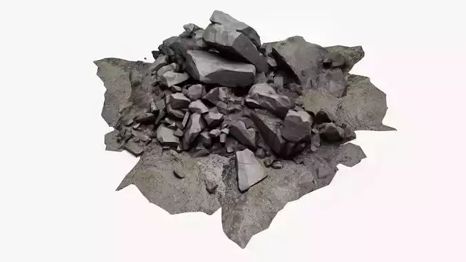 Ruin Debris Kit Rubble gravel pile