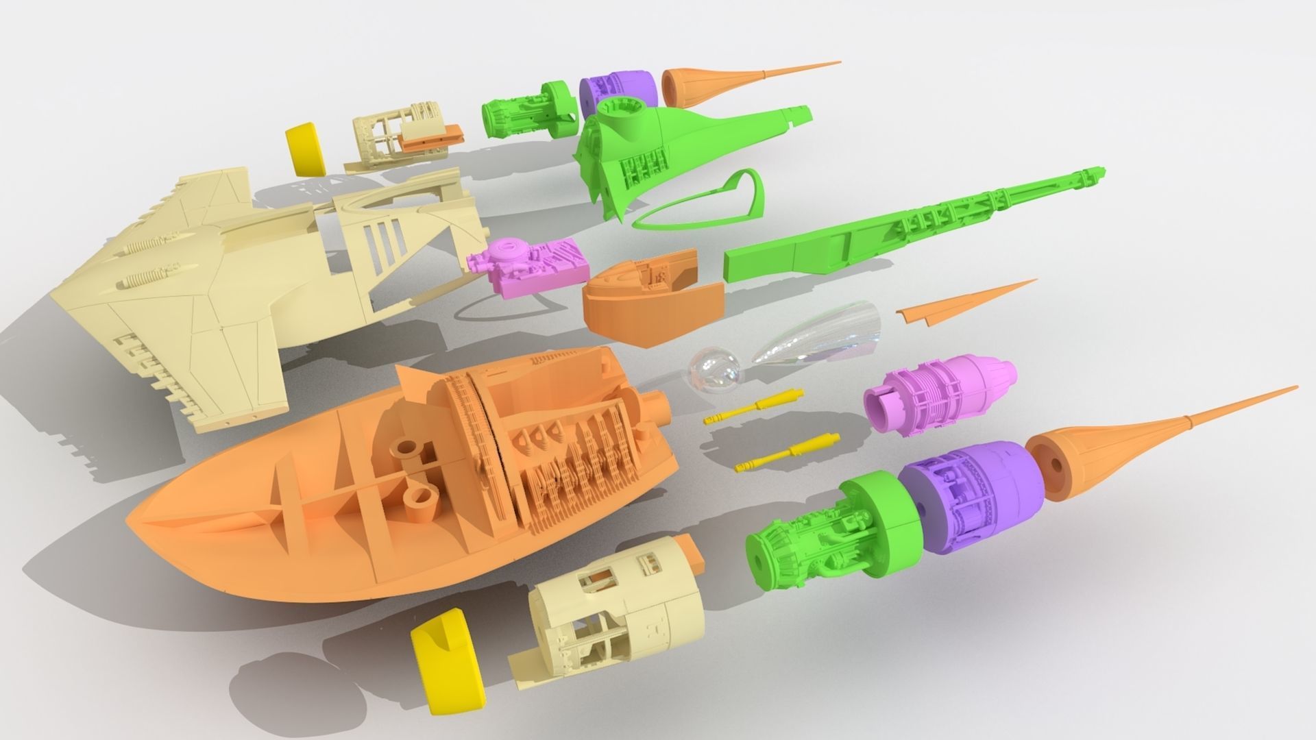 Star Wars Mandolarian N1 Hot Rod Naboo fighter  3D print model_7