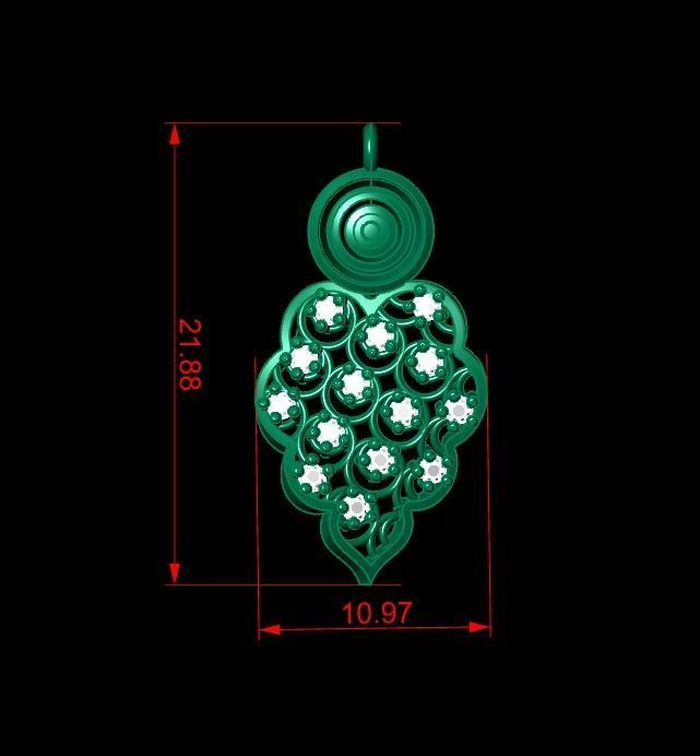 Pendant P174 3D Print Model 3D print model_3