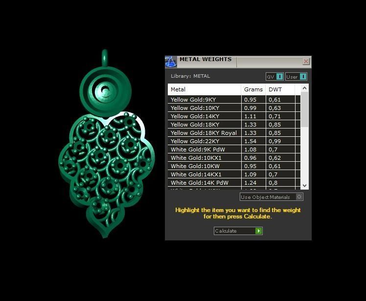 Pendant P174 3D Print Model 3D print model_4