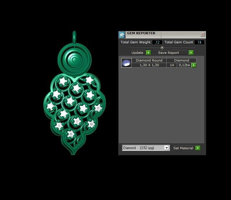 Pendant P174 3D Print Model 3D print model_2