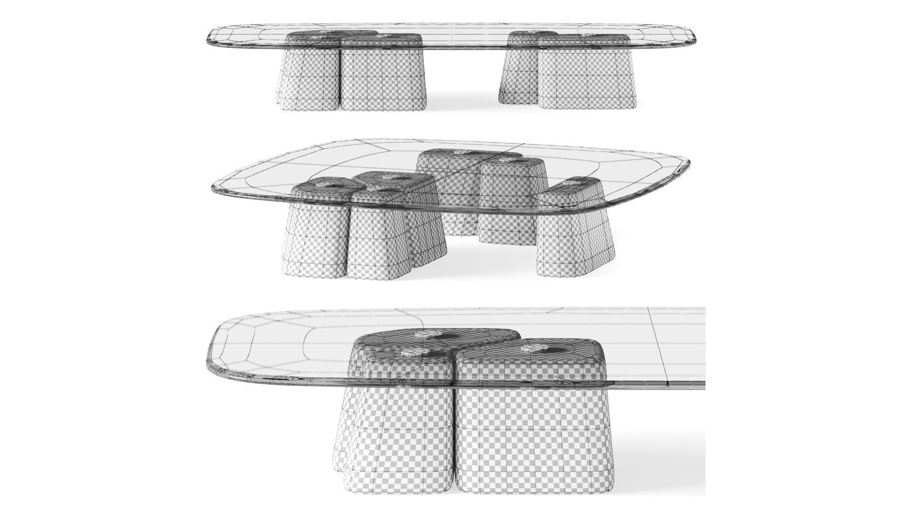 Baxter Fany Coffee Tables 3D model_2