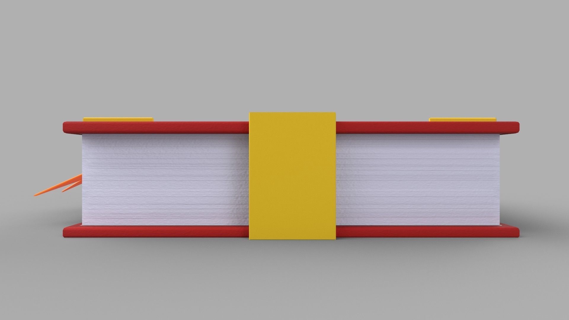 Stylized book Low-poly 3D model_2