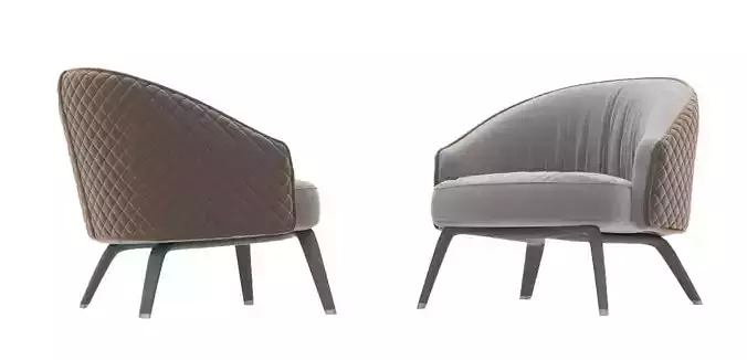 Chair model pair of lounge chairs