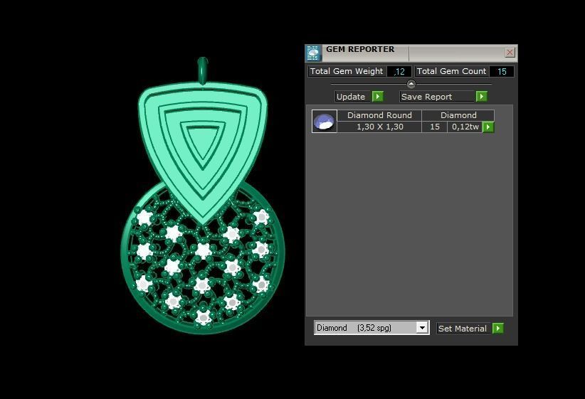 Pendant P177 3D Print Model 3D print model_2