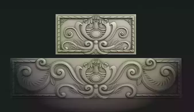 Islamic Tomb Patterned Panel Model for CNC Carving