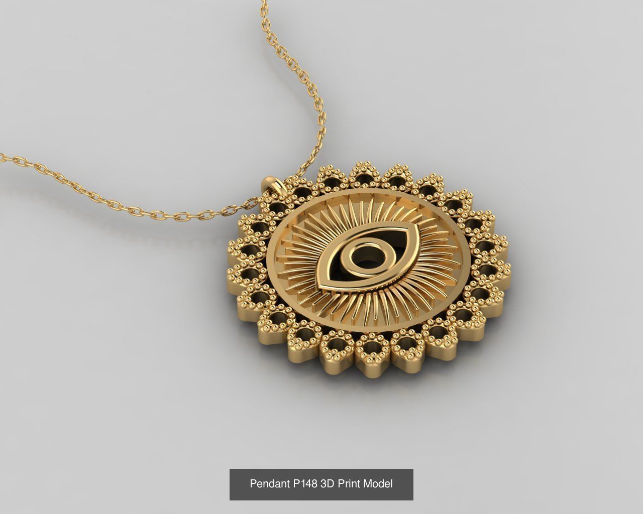 Pendant 3D Print Model Collection with moon and stars _25