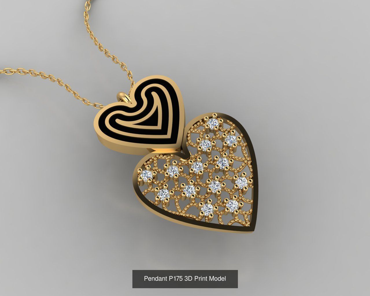 Pendant 3D Print Model Collection with moon and stars _52