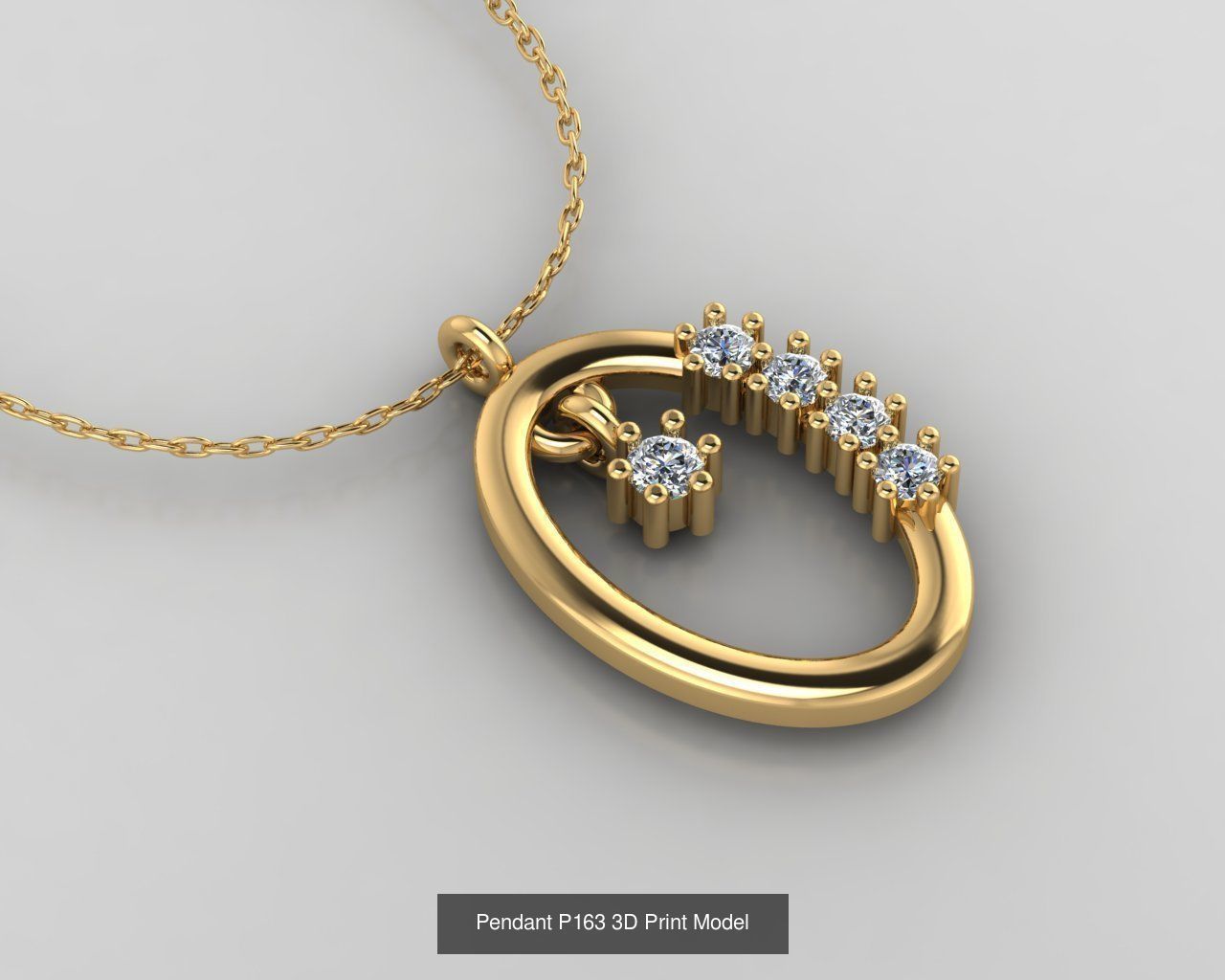 Pendant 3D Print Model Collection with moon and stars _40
