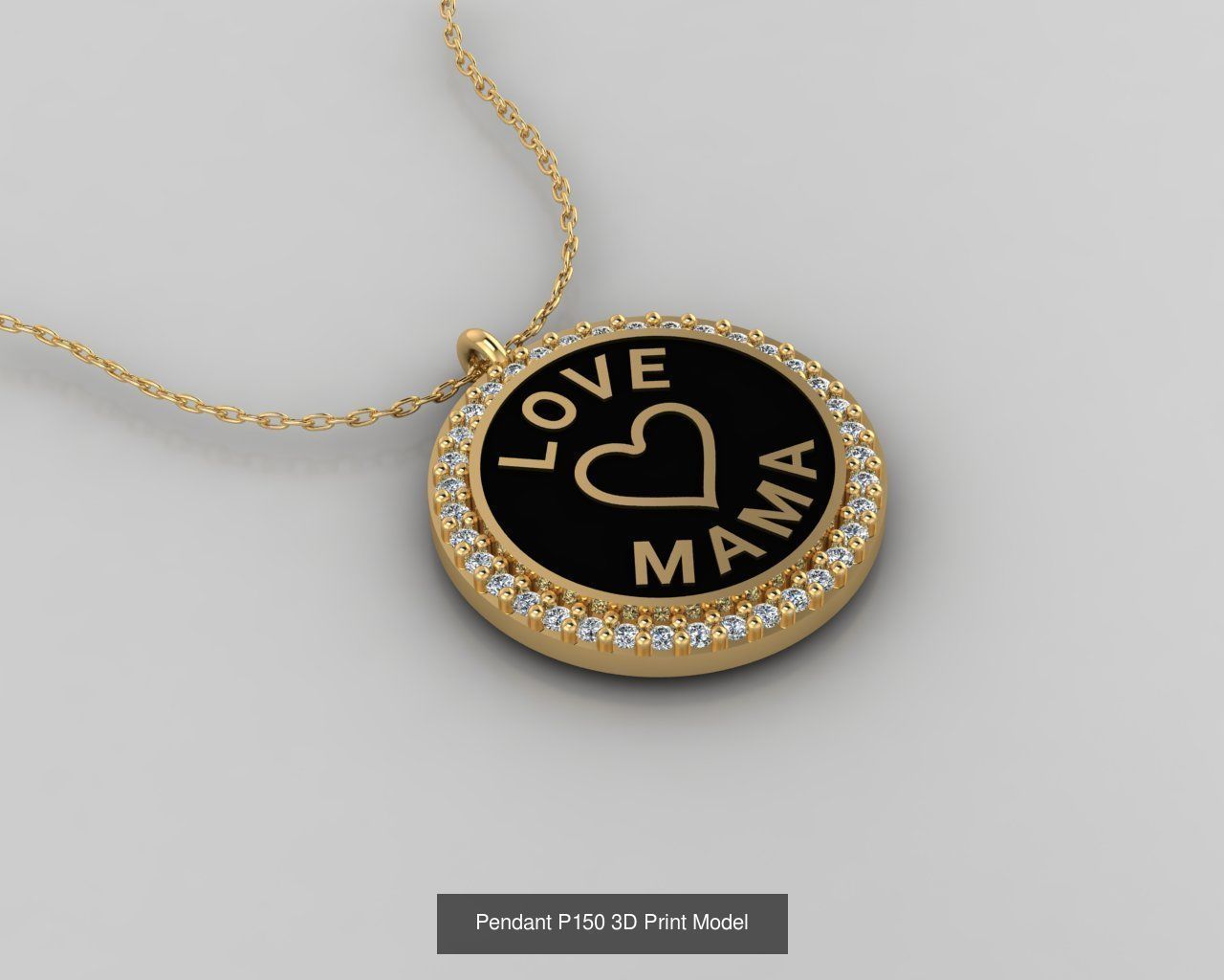 Pendant 3D Print Model Collection with moon and stars _27