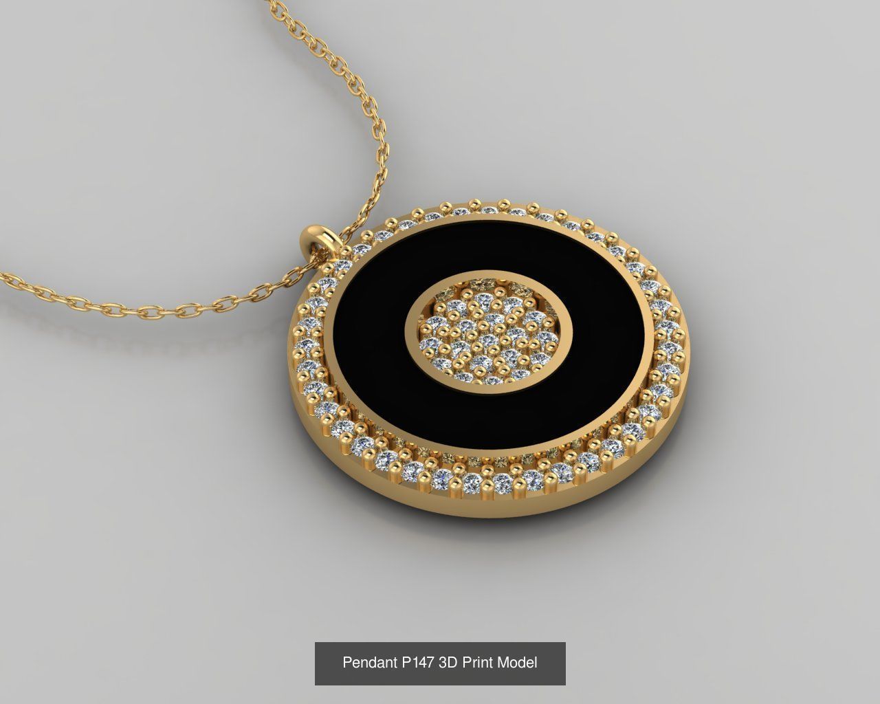 Pendant 3D Print Model Collection with moon and stars _24