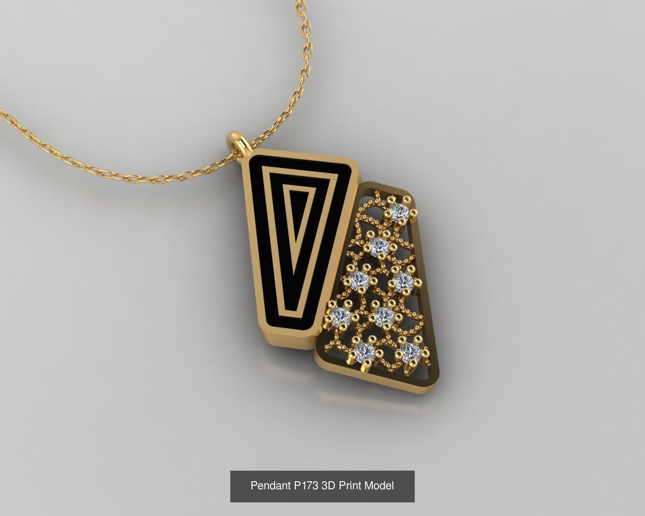 Pendant 3D Print Model Collection with moon and stars _50