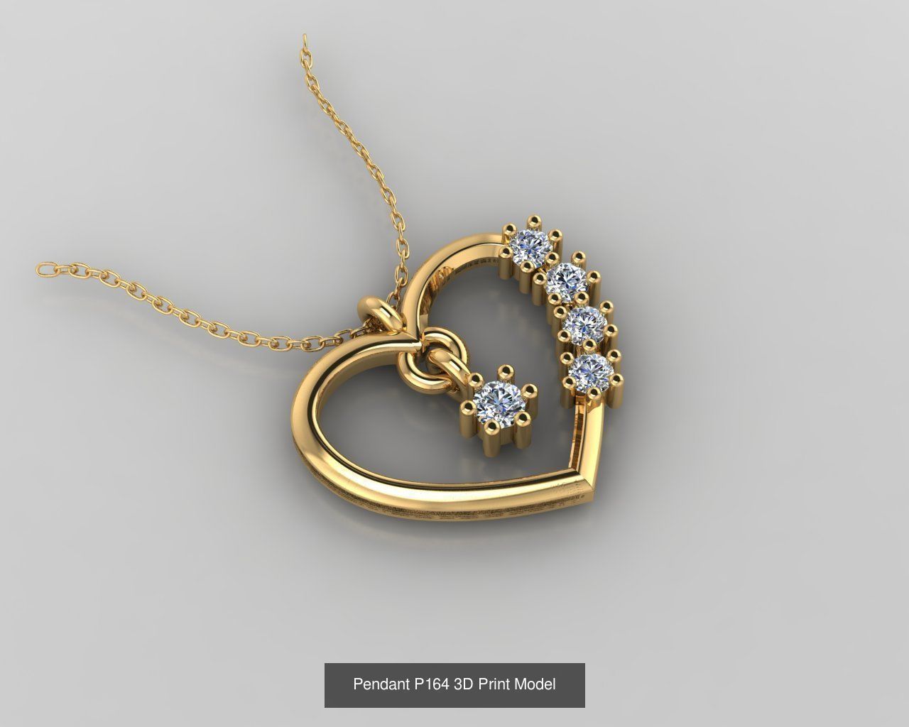 Pendant 3D Print Model Collection with moon and stars _41