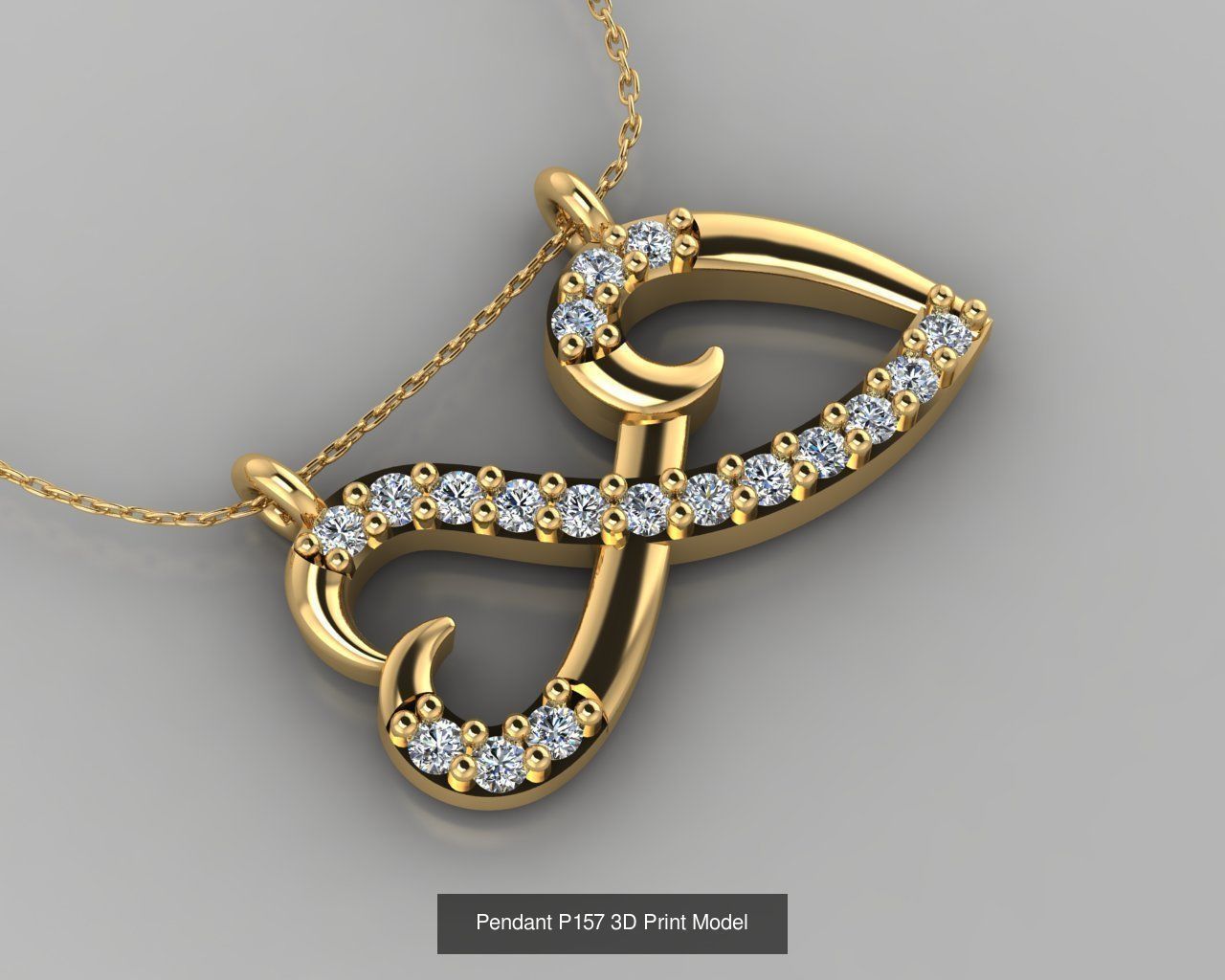 Pendant 3D Print Model Collection with moon and stars _34