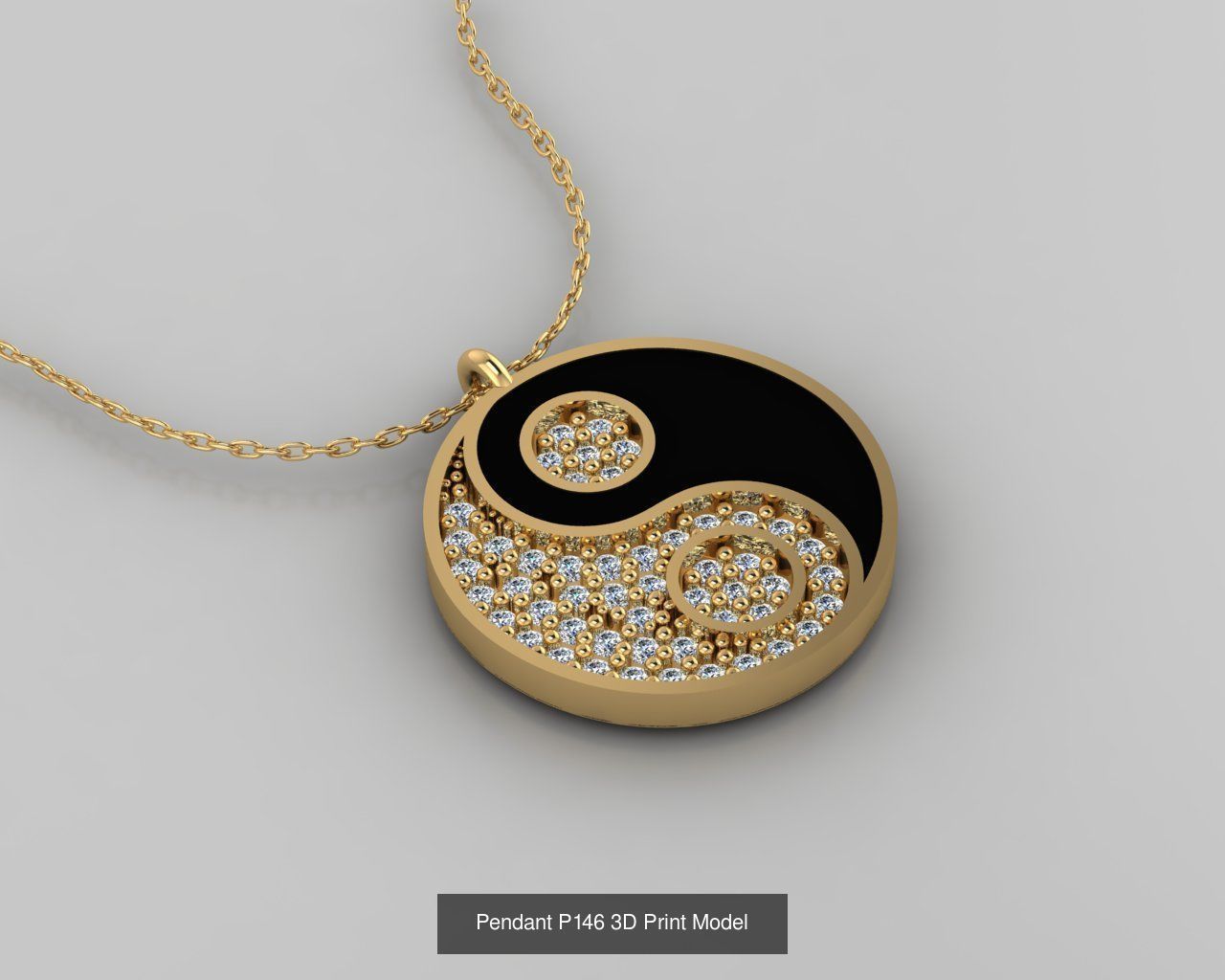 Pendant 3D Print Model Collection with moon and stars _23