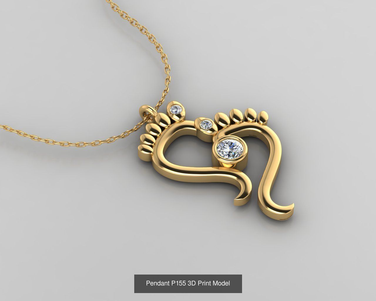 Pendant 3D Print Model Collection with moon and stars _32