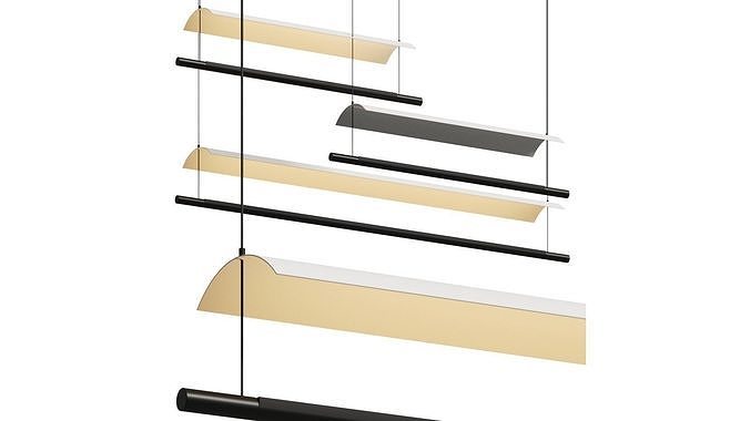 Santa Cole Lamina - Lampatron Garth Type A Pendant Lamps 3D model