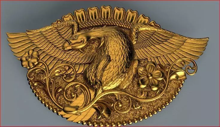 bucke eagle 3D print model_1