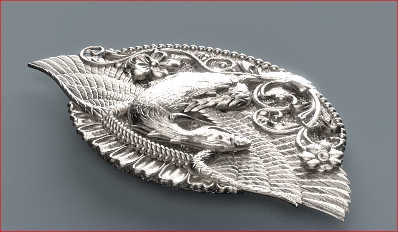 bucke eagle 3D print model_5