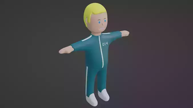 Squid Game Character - Number Fourteen