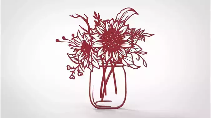 SUNFLOWER WALL FRAME 