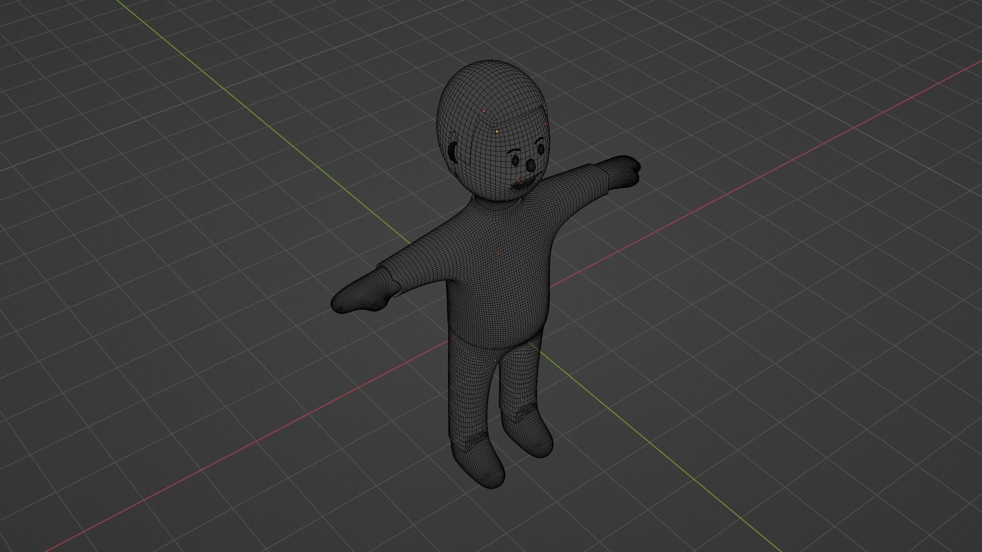 Squid Game Character - White Low-poly 3D model_9