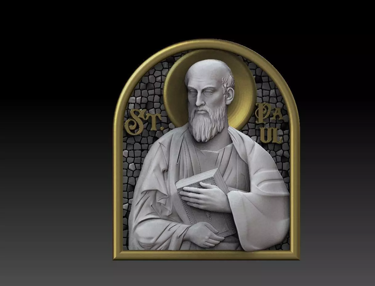 Saint Paul    Apostle  CNC 3D MODEL 3D print model 3D print model_0