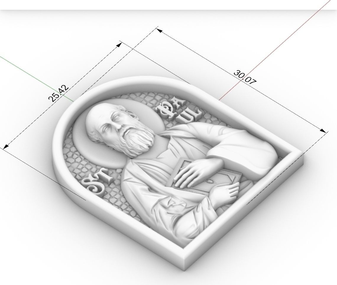 Saint Paul    Apostle  CNC 3D MODEL 3D print model 3D print model_3